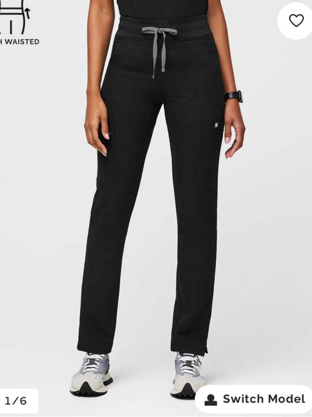 Figs High Waisted Yola Skinny Scrub Pants